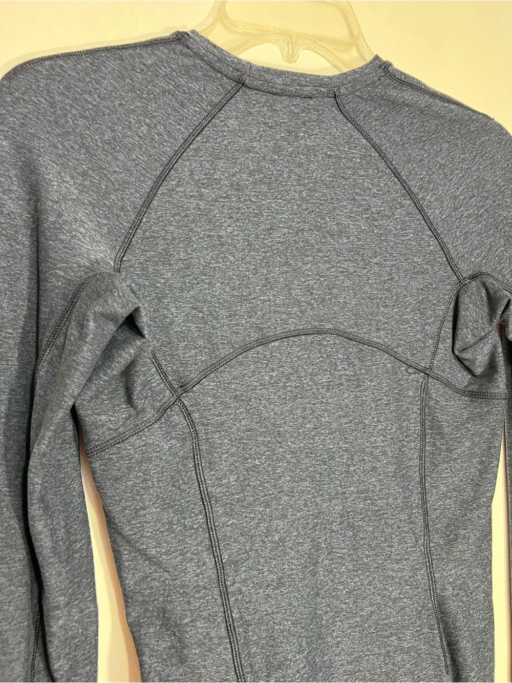 Lululemon Heathered True Navy Its Rulu Run Long Sleeve Shirt size 4